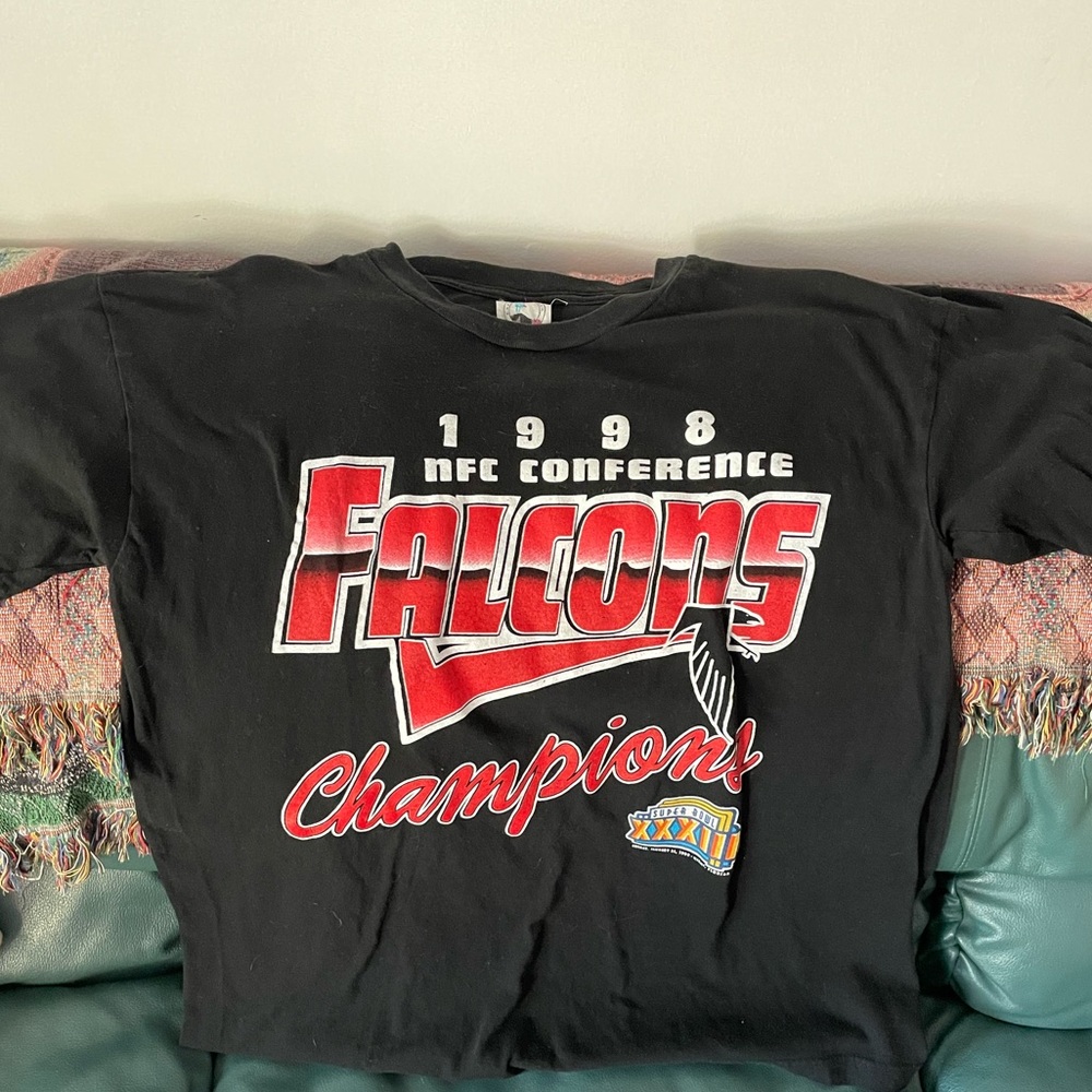 1998 falcons NFC conference shirt